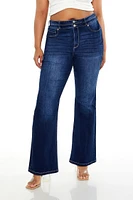 Plus Corset High-Rise Bootcut Jeans