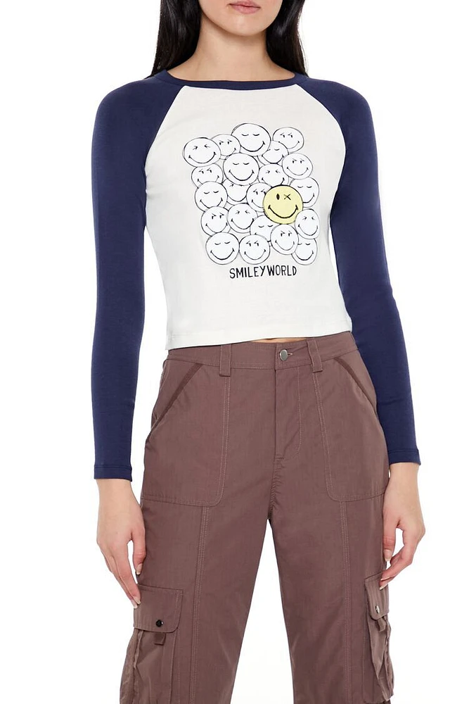 Smiley World Raglan Tee