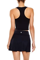 Active Cropped Racerback Tank Top