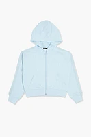 Girls Lace-Trim Zip-Up Hoodie (Kids)