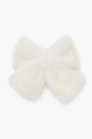 Plush Bow Hair Barrette