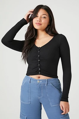 Seamless Ribbed Knit Crop Top