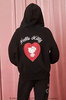 Hello Kitty Heart Zip-Up Hoodie