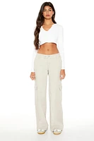 Split-Neck Crop Top