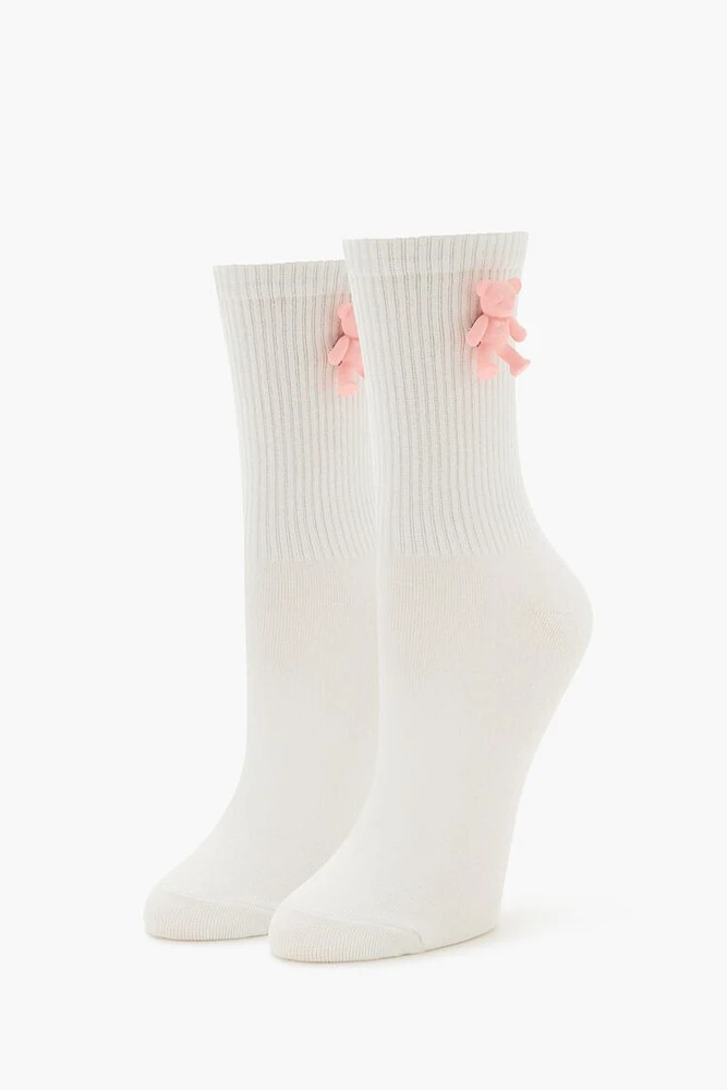 Teddy Bear Crew Socks