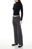 Sweater-Knit Wide-Leg Pants