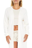 Ribbed Open-Front Robe