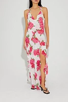 Betsey Johnson Rose Print Maxi Dress