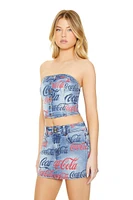 Coca-Cola Denim Tube Top