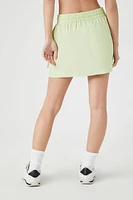 Poplin Zip-Pocket Mini Skirt