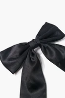 Satin Bow Hair Barrette