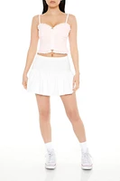 Striped Sweetheart Cropped Cami
