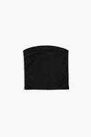 Ruched Tube Crop Top