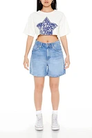 Star Graphic Cropped Tee