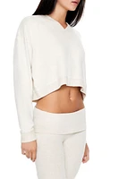 Boxy Cropped Pajama Pullover