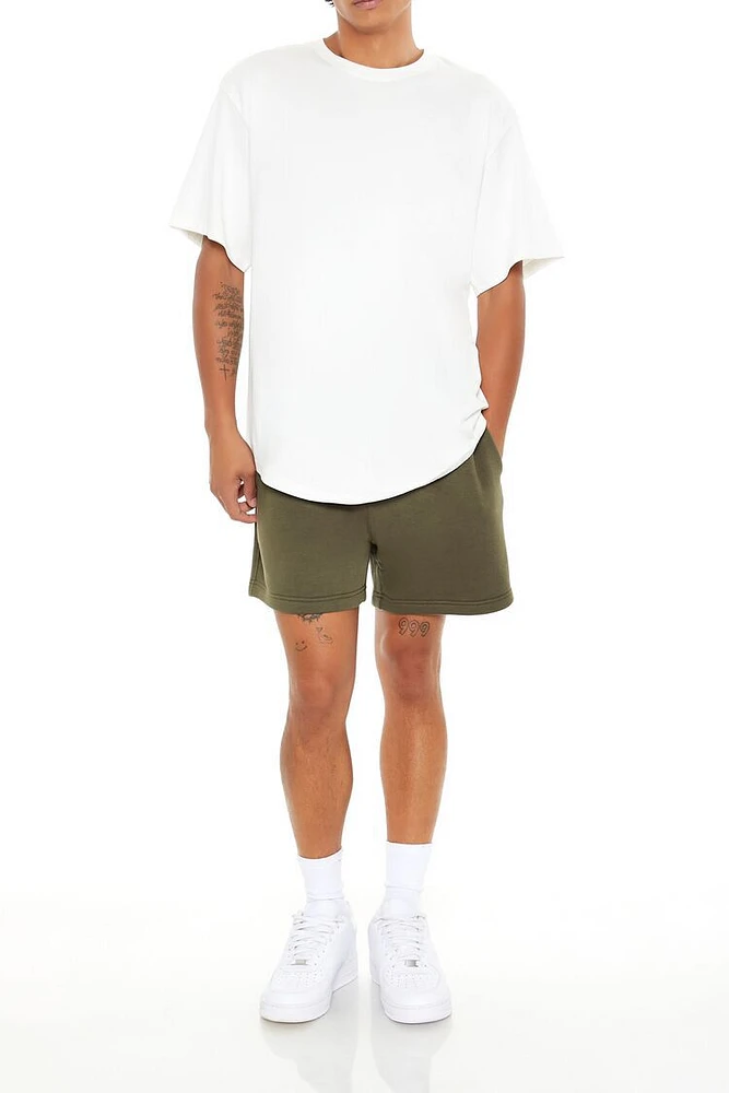 Drawstring Cotton-Blend Sweatshorts