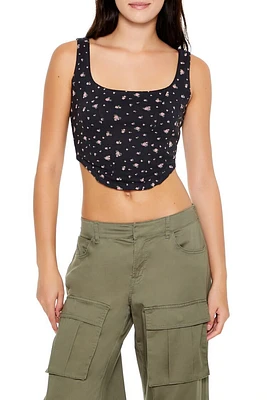 Floral Print Crop Top