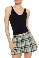 Seamless V-Neck Cropped Cami