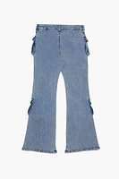 Girls Flare Cargo Jeans (Kids)