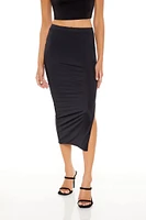 Contour Sculpt Slit Midi Skirt