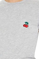 Heathered Cherry Patch Baby Tee