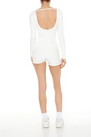 Active Fitted Open-Back Romper