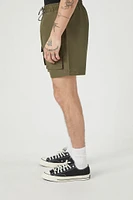 Drawstring Cargo Swim Trunks