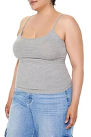 Plus Cotton-Blend Basic Cami