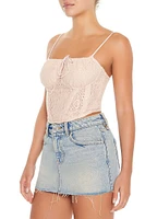 Crochet Bustier Cropped Cami