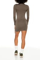 Mock Neck Bodycon Mini Dress