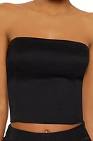 Smocked Tube Crop Top