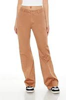 Straight-Leg Mid-Rise Pants