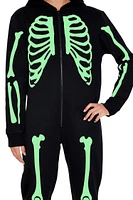 Glow-in-the-Dark Skeleton Pajama Jumpsuit