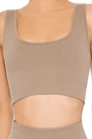 Seamless Ribbed Sports Bra