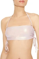 Metallic Bandeau Bikini Top