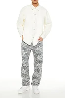 Abstract Paisley Straight Pants