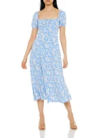 Floral Print Midi Dress