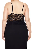 Plus Sheer Lace Cami