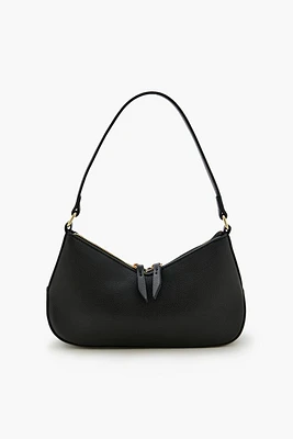 Faux Leather Shoulder Bag