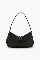 Faux Leather Shoulder Bag