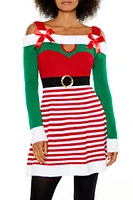 Striped Elf Mini Dress