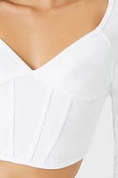 Plunging Corset-Inspired Crop Top