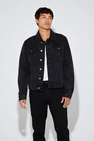 Distressed Denim Trucker Jacket