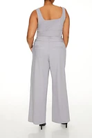 Plus High-Rise Wide-Leg Pants
