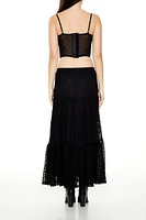 Lace A-Line Maxi Skirt