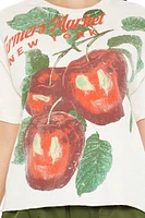 Farmers Market Apple Cropped Graphic Tee