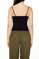 Cotton-Blend Cropped Cami