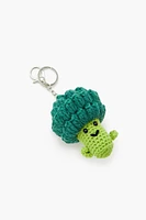 Crochet Broccoli Keychain