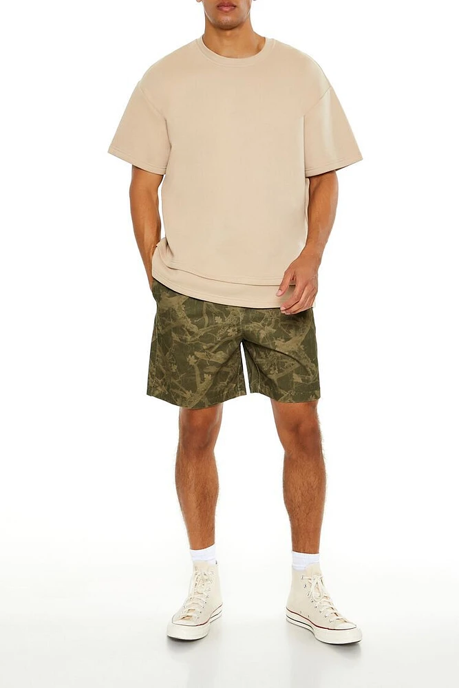 Leaf Camo Print Volley Shorts