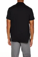 Dolphin-Hem Short-Sleeve Shirt